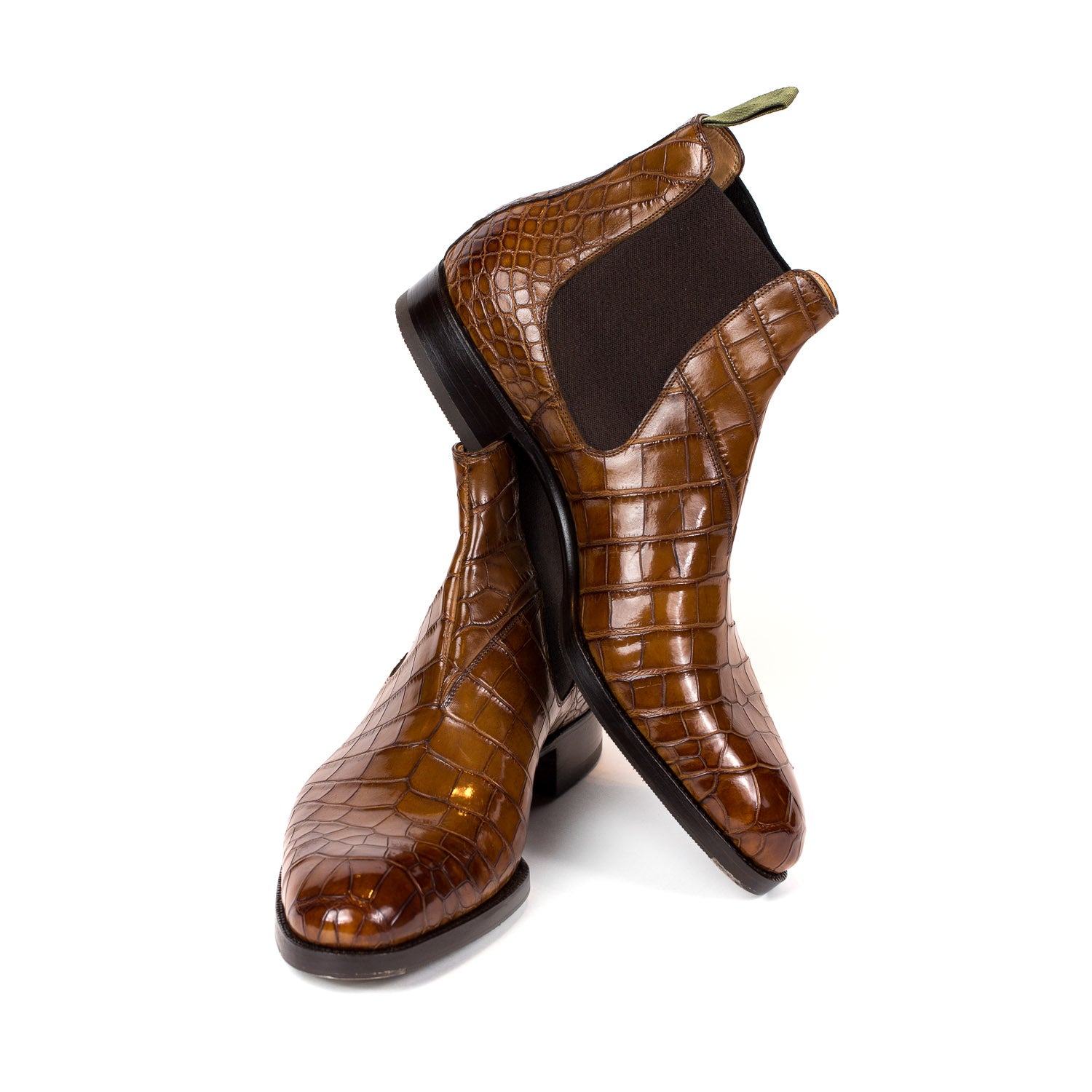 Boot "Chelsea" made of Crocodile Leather - purely handmade